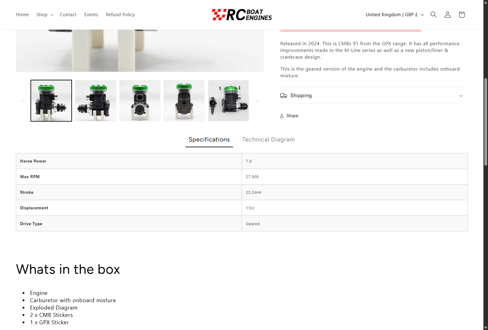 RC Boat Engines checkout