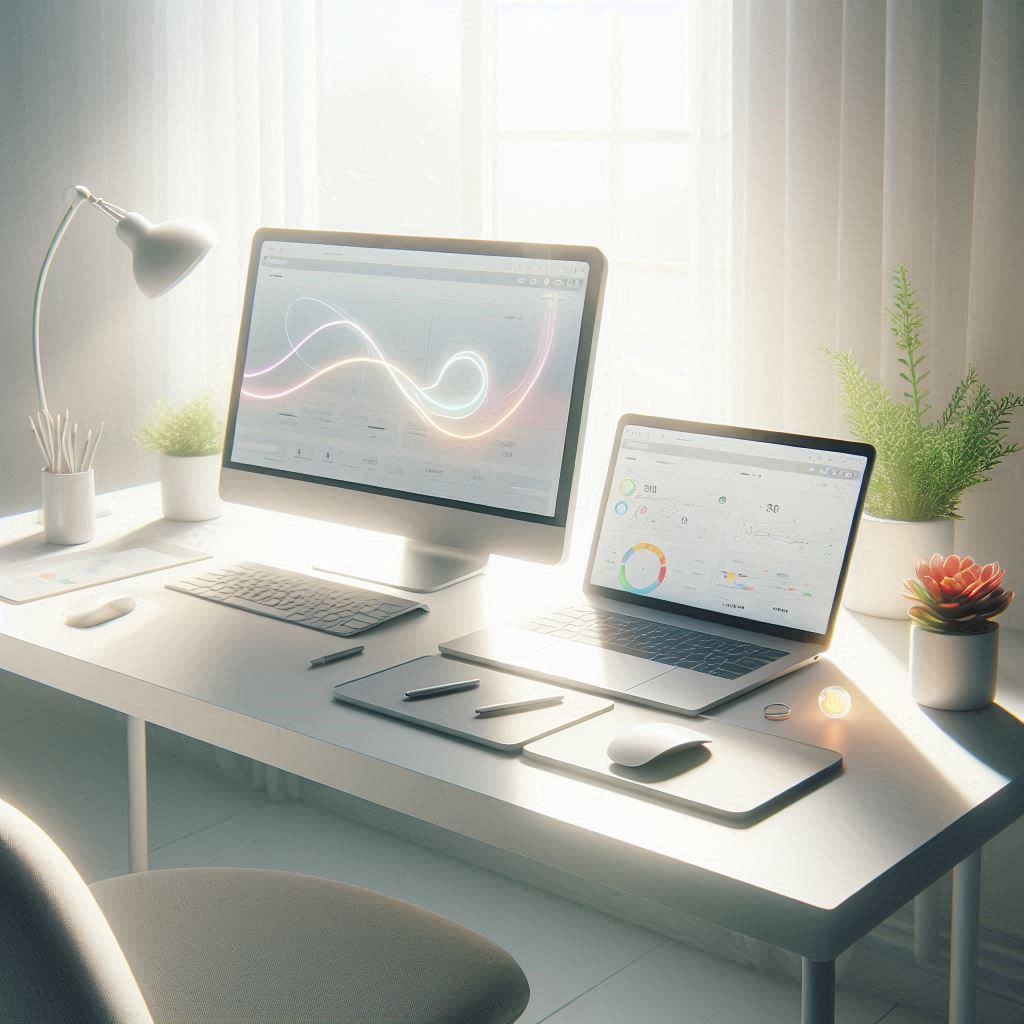 BigCommerce store connected to NetSuite ERP on a clean minimal desk